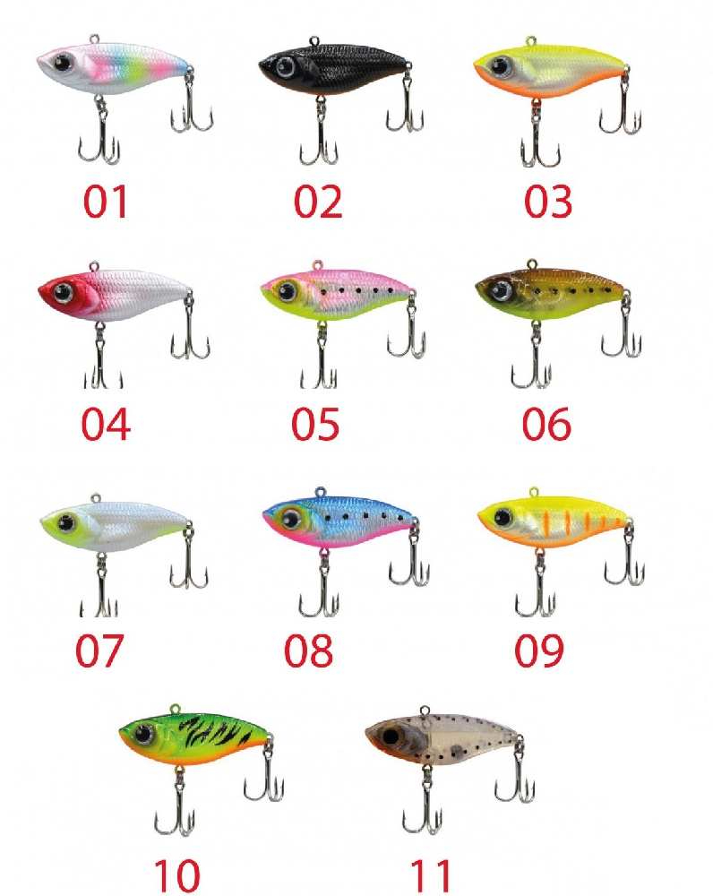 3400 Pela Vib UV Sinking 55mm Vibration Lure 13gr Maket Balık