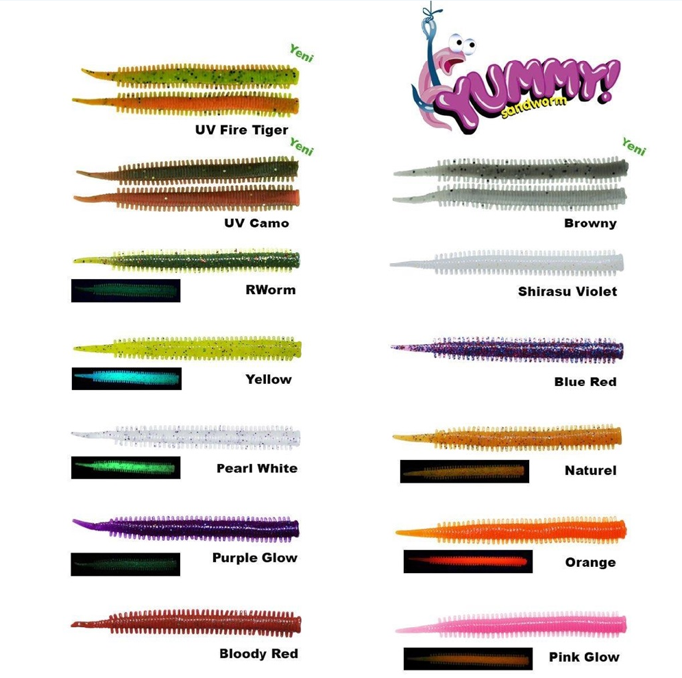 Fujin Yummy Sandworm 7cm LRF Silikonu