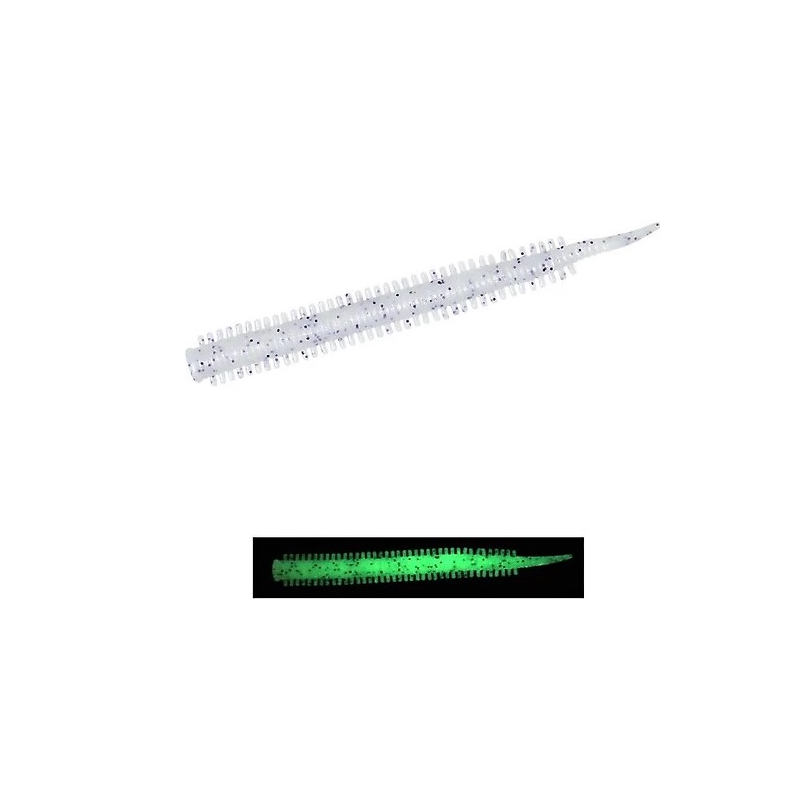 Fujin Yummy Sandworm 7cm LRF Silikonu Pearl White Glow