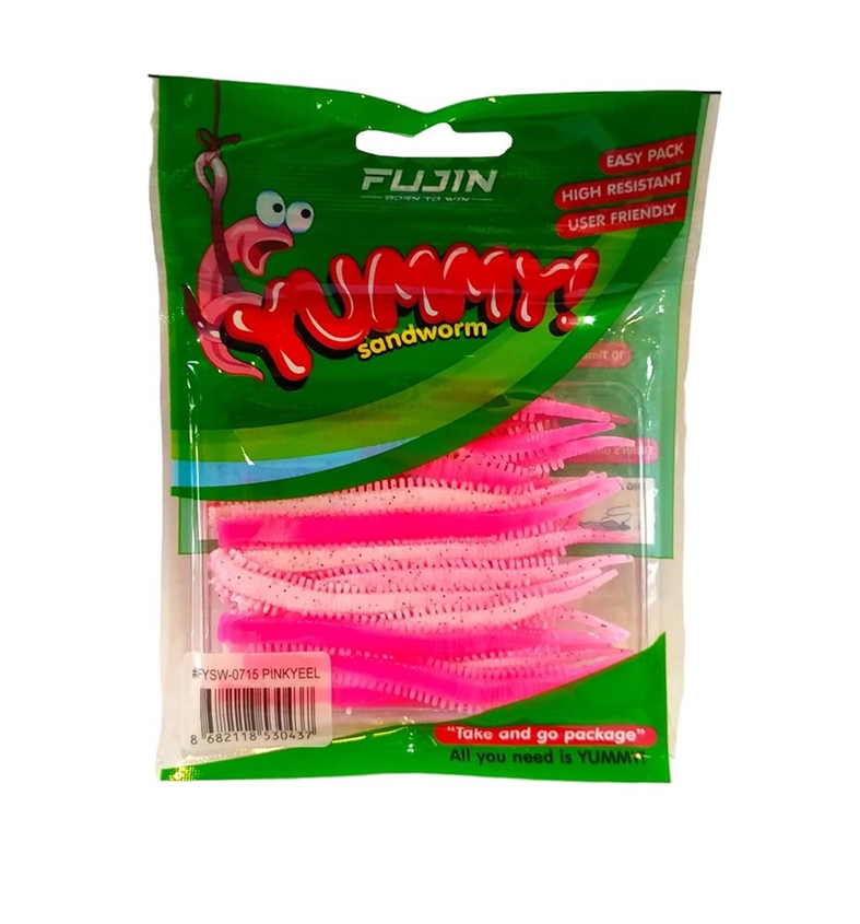 Fujin Yummy Sandworm 7cm LRF Silikonu Pinkyeel