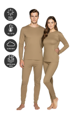 Thermoform Active Yetişkin Termal İçlik Set - Kum