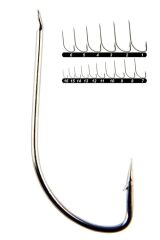 Youvella 1310 Kısa Saplı Dövme Olta İğnesi 100'lü Kutu Nikel