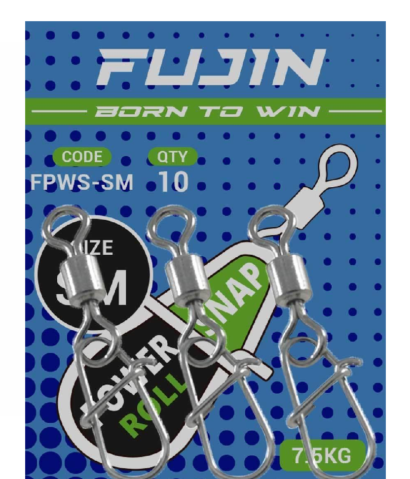 Fujin Power Roll Snap #SM 7.5kg Çekerli Klips