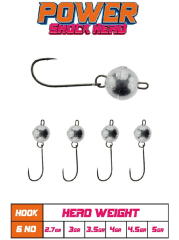 Fujin Power Shockhead #6 Haraketli Jighead