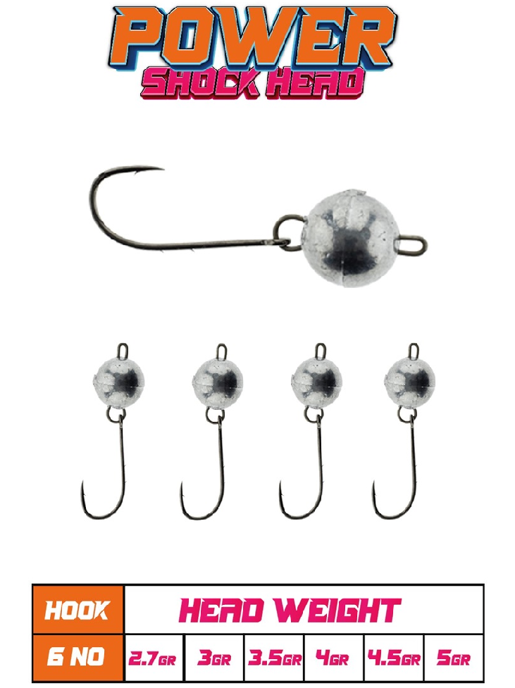 Fujin Power Shockhead #6 Haraketli Jighead 2.7gr