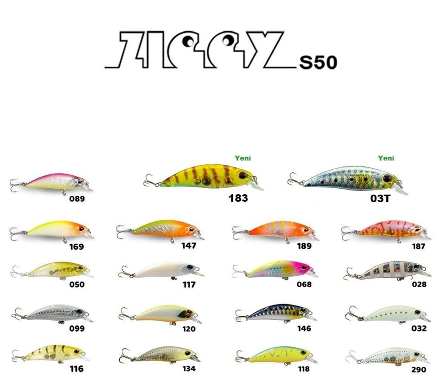 Fujin Ziggy 50mm 3.6gr Sinking LRF Maket Balık