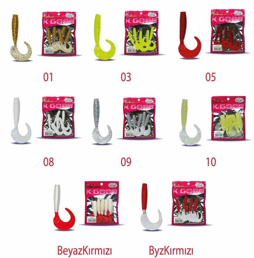 Mutant 3545 Runner Tail 8.2cm Levrek Silikonu 5.li Pk Suni Yem