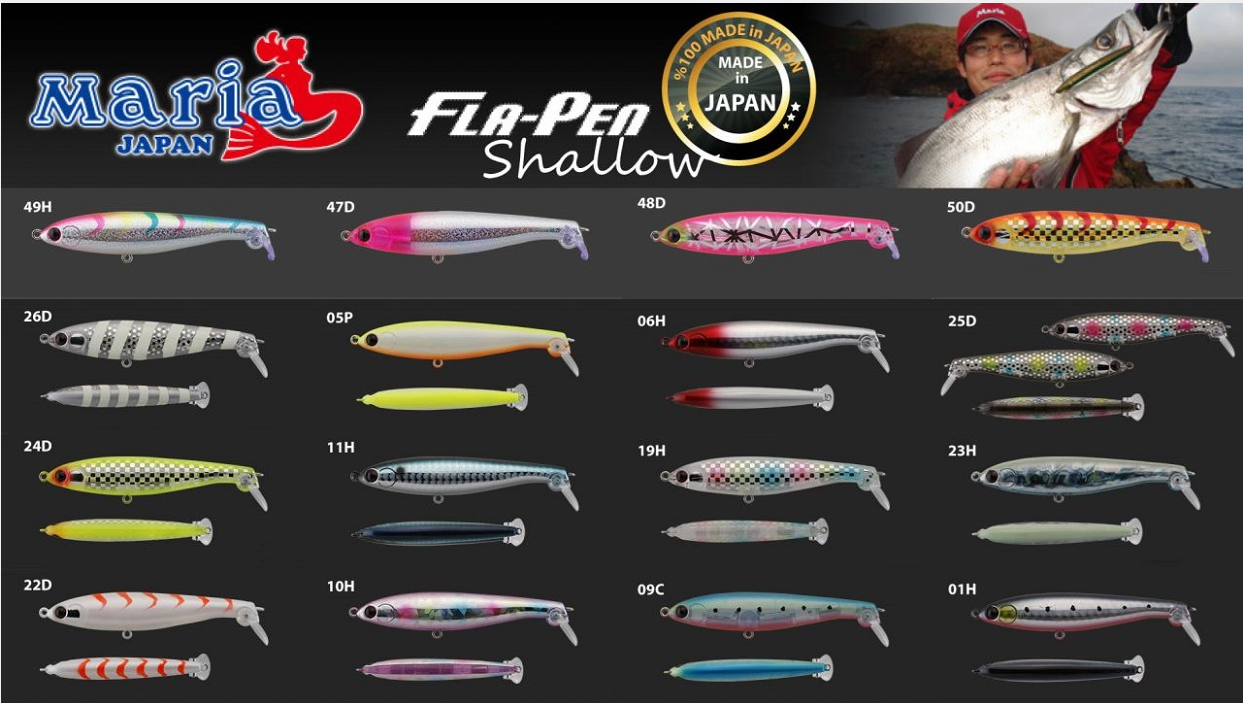 Maria Fla-Pen Shallow S 85mm 12gr Suni Yem