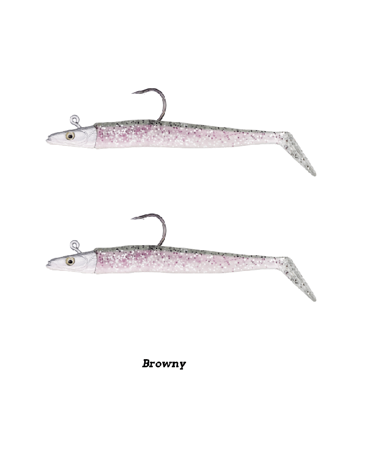 Fujin Zand Eel 11cm 7gr -14gr Double Body + Head Silikon Balık Browny
