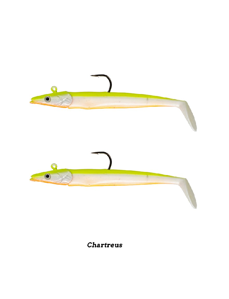 Fujin Zand Eel 11cm 7gr -14gr Double Body + Head Silikon Balık Chartreus