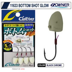 Owner 11633 Bottom Shot Glow Lrf Jighead
