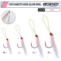 Owner 11670 Kabuto Glow Skin Fosforlu Jigging İğnesi KF-30P-02 L