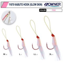 Owner 11670 Kabuto Glow Skin Fosforlu Jigging İğnesi KF-30P-02 M