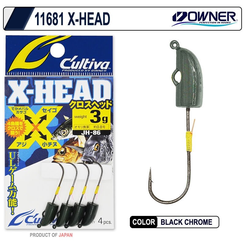 Owner 11681 X-Head Lrf Jighead Kurşun Kafa 4gr
