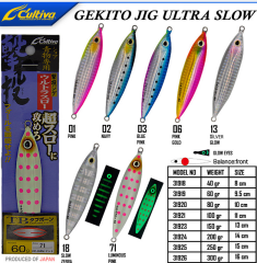 Owner 31921 Gekito Jig Ultra Slow 100gr 11cm 18 Glow Zebra