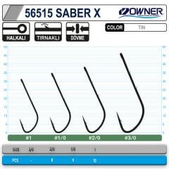 Owner 56515 Tachiuo Saber X Tin İğne 1/0
