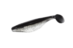 Mister Twister Sassy Shad 10cm Silikon Yem - Clear Silver Flake/Black Back