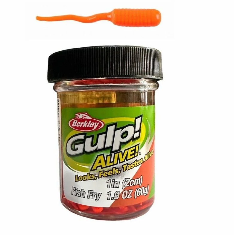 Berkley Gulp Alive Fish Fry 2cm LRF Silikonu Fluorescent Orange