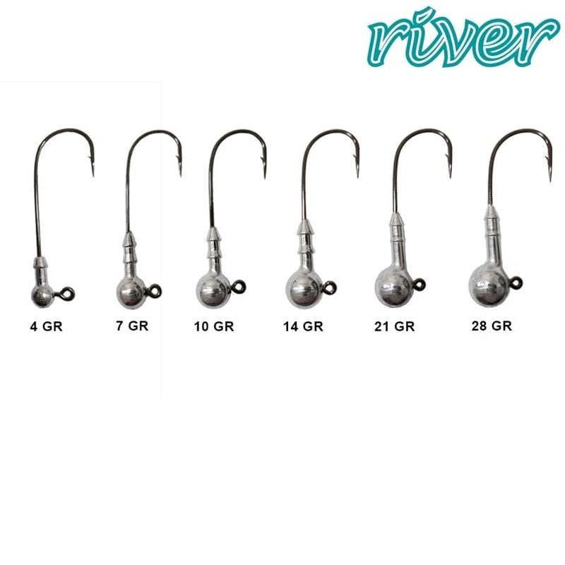 River Big Football Jig Head 3p