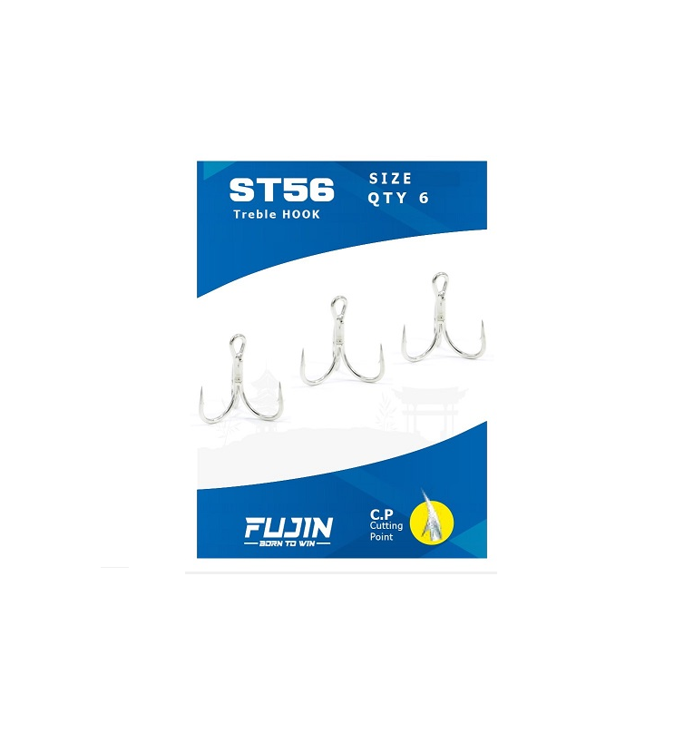 Fujin ST56 Üçlü Maket Balık İğnesi Nickel 4