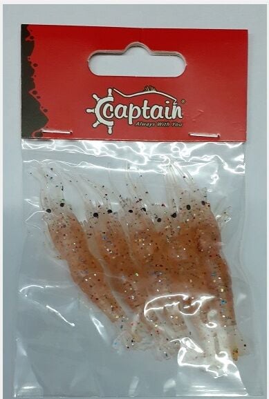 Captain 3057 Silikon Karides 6.5cm Suni Yem 5 li Paket - Color: 001