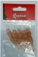 Captain 3057 Silikon Karides 6.5cm Suni Yem 5 li Paket - Color: 001