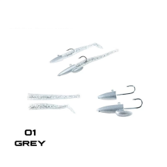 Fujin Micro Sandeel Kit 65mm LRF Silikon 01 Grey