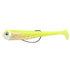 Spro Guts Bait UV 9.5cm #2/0 10gr Lemon & Pearl Silikon Yem 1/1