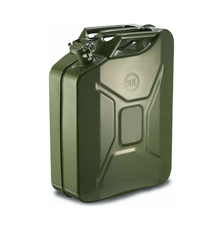Metal Benzin Bidonu 20 Lt Yeşil