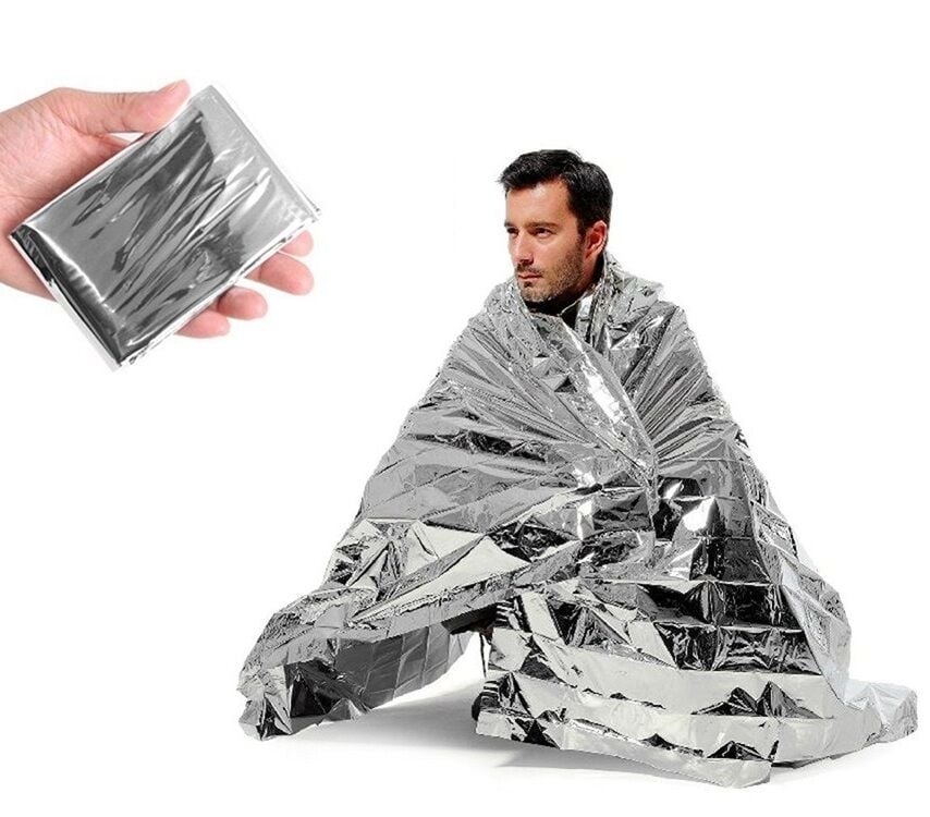 Captain SOS Blanket 7404 Acil Durum İçin Termal Battaniye Metalize Isı Yalıtımlı 160*210 cm