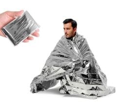 Captain SOS Blanket 7404 Acil Durum İçin Termal Battaniye Metalize Isı Yalıtımlı 160*210 cm