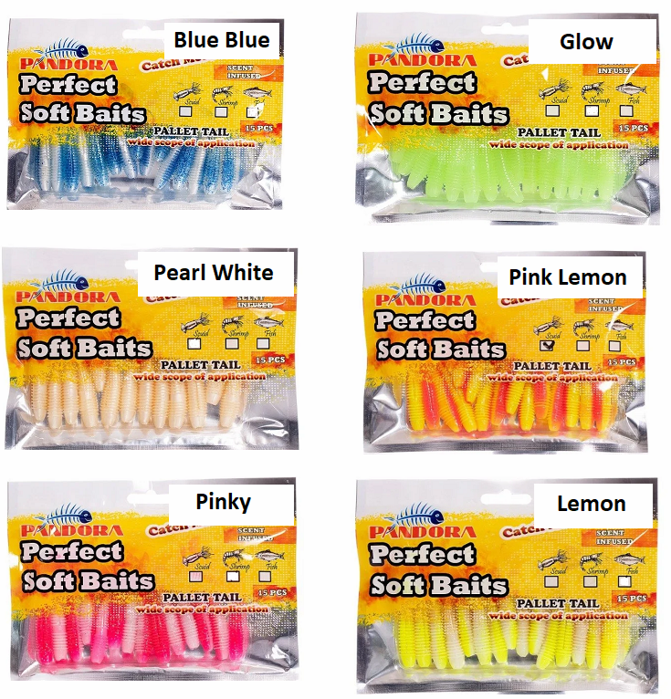 Pandora Perfect Soft Baits Pallet Tail 7 cm (15.li Paket)