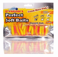 Pandora Perfect Soft Baits Pallet Tail 7 cm (15.li Paket) Pink Lemon - Karides Kokulu