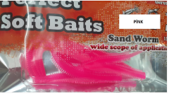 Pandora Perfect Soft Baits Sandworm 7 cm (15.li Paket) Pink - Karides Kokulu