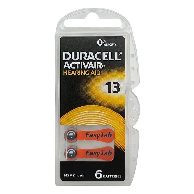 Duracell Activair 13 Numaralı İşitme Cihazı Pili ( 6.lı)
